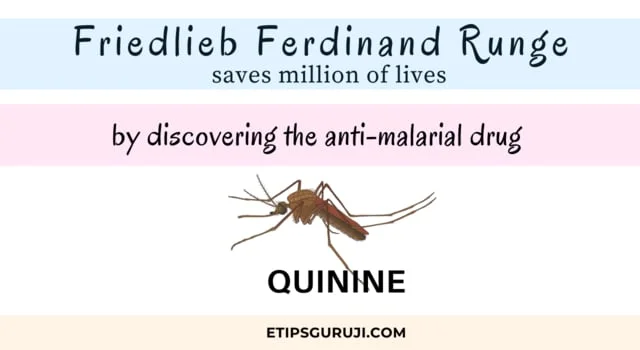 Isolation of Quinine by Friedlieb Ferdinand Runge