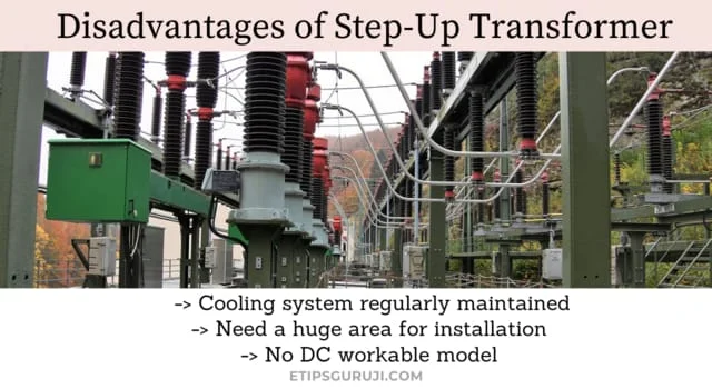 Disadvantages of Step-Up Transformer