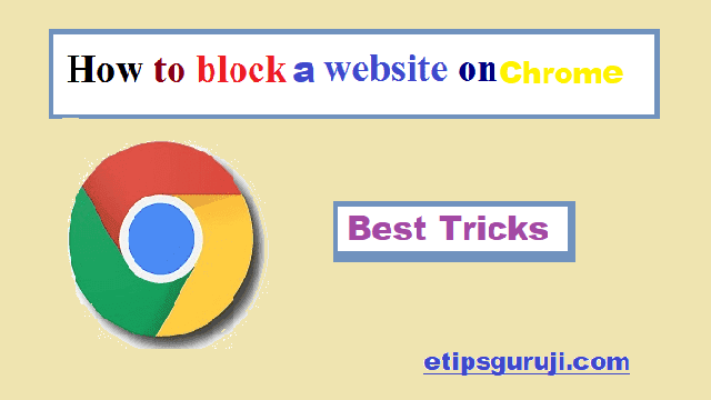 how to block a website on crome