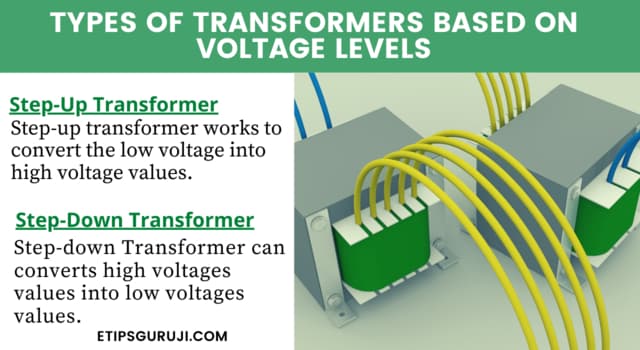 types of transformer based on voltage levels