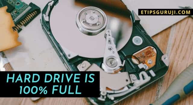 Your Hard Drive is 100% Full 