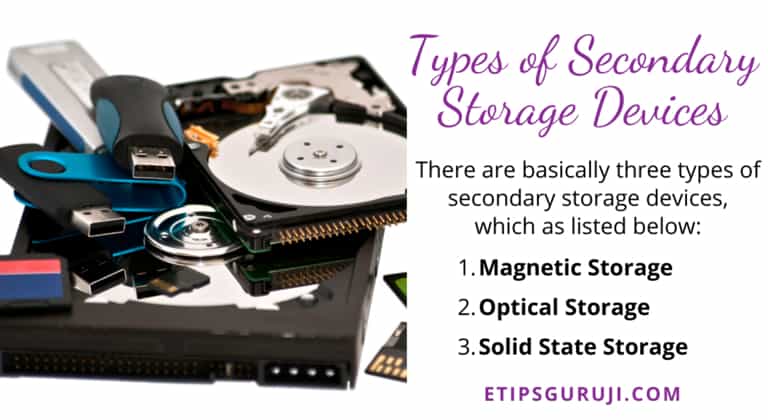 List Three Examples Of Storage Devices