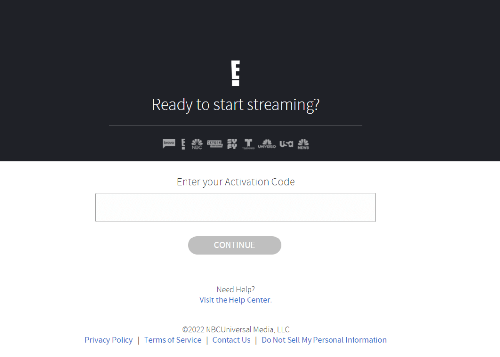 put your eonline activation code here