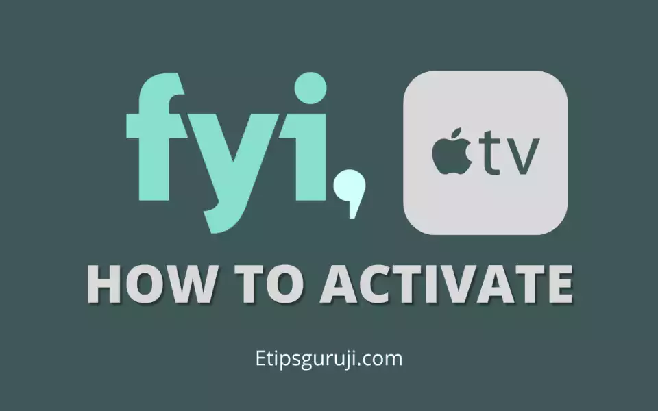 Activate FYI Network on Apple TV 
