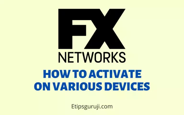 [FX Networks Activate]: Activate on Roku, Xbox, PS4, Apple & Android TV,