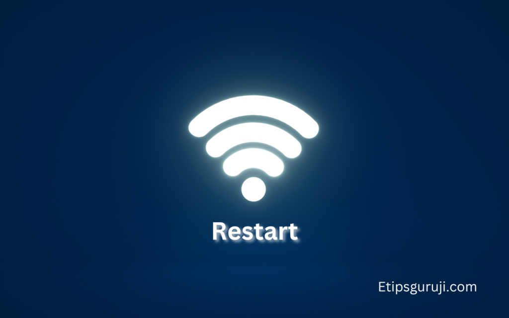 Try Restarting Modem and Router