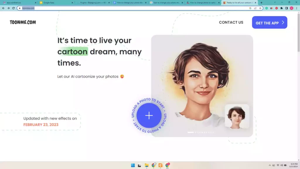 Online Method Convert Photo to Cartoon Character