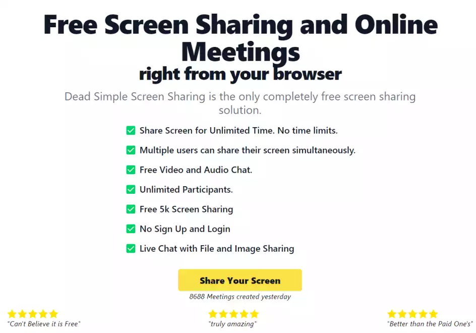 Dead Simple Screen Sharing (Best Free Chrome Extension)
