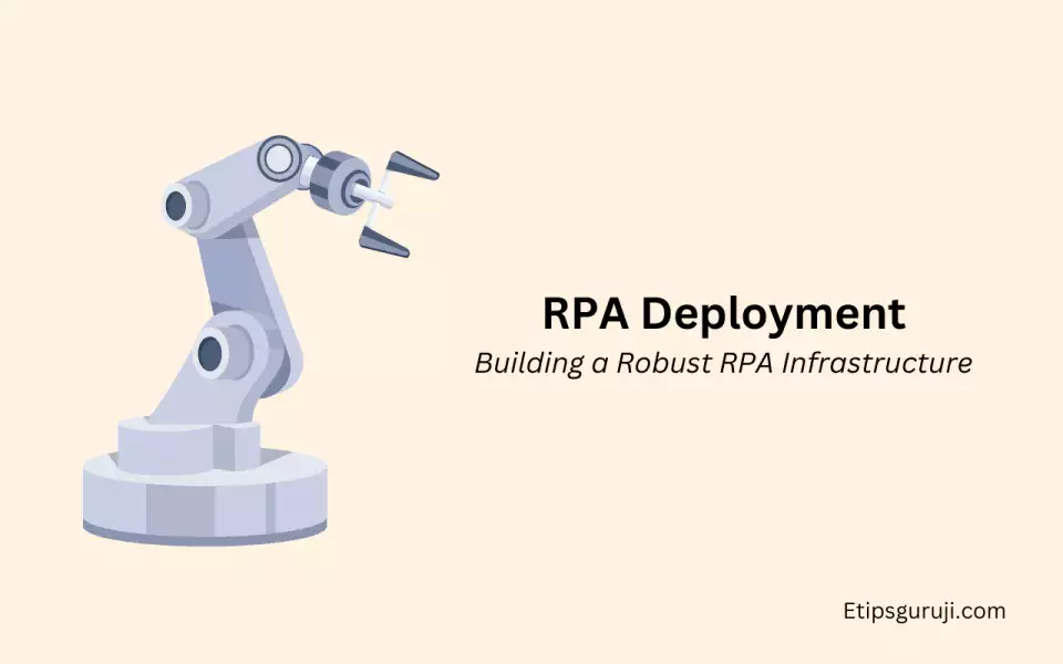 Building a Robust RPA Infrastructure and rpa development