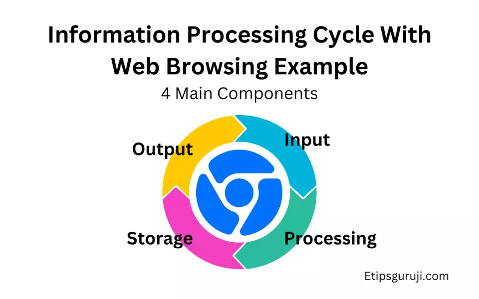 How Information Processing Cycle is used in Web Browsing