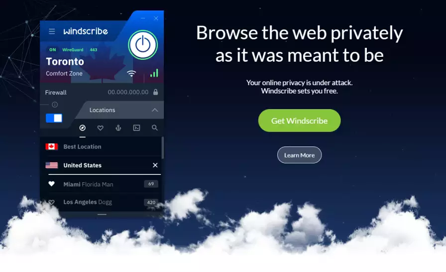 Windscribe - Free Proxy and Ad Blocker