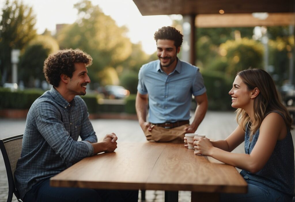 Navigating encounters with mutual friends after a breakup can be tough.
